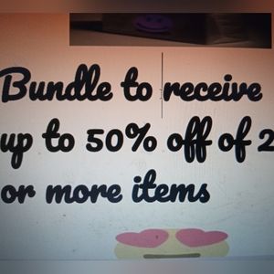 😍Bundle to receive up to 50% off of 2 or more items😍